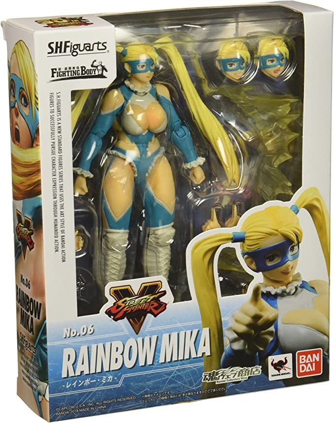 Bandai Bandai Tamashii Nations SH Series Figuarts Rainbow Mika Street Fighter V Action Figure
