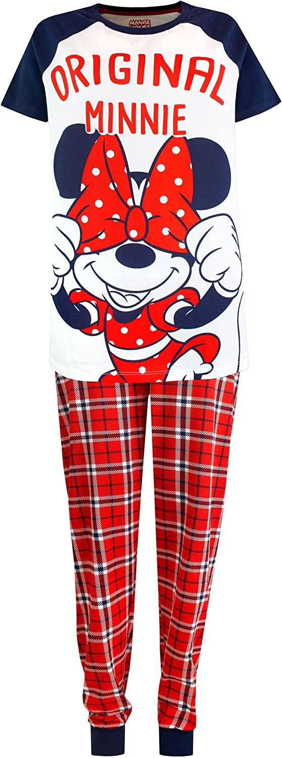 Disney Matching Family Pyjamas Mens Womens Kids Minnie Mouse and Mickey Mouse