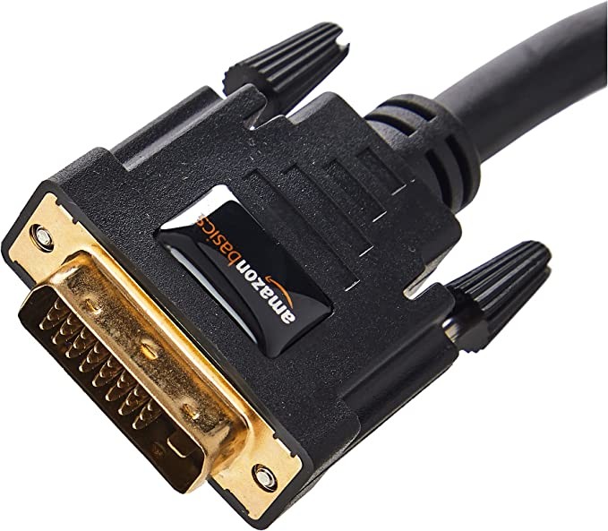 AmazonBasics Amazon DVI to DVI Monitor Adapter Cable - 6.5 ft. (2 m)